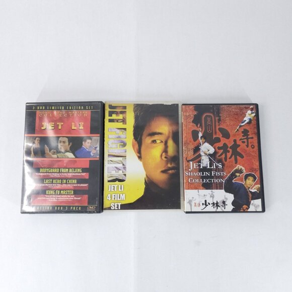 Jet Li DVD Collection 3 Sets Kung Fu Martial Arts Action Shaolin Fist 10 Movies - Picture 1 of 9